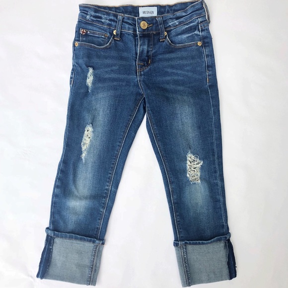 Hudson Jeans Other - HUDSON kids Jessa Crop Distressed Capri Jeans